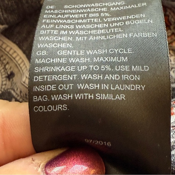 Ulla Popken Womens Plus Boho Top 20/22 Bohemian Flowy Peasant Festival Neutral - Picture 9 of 12